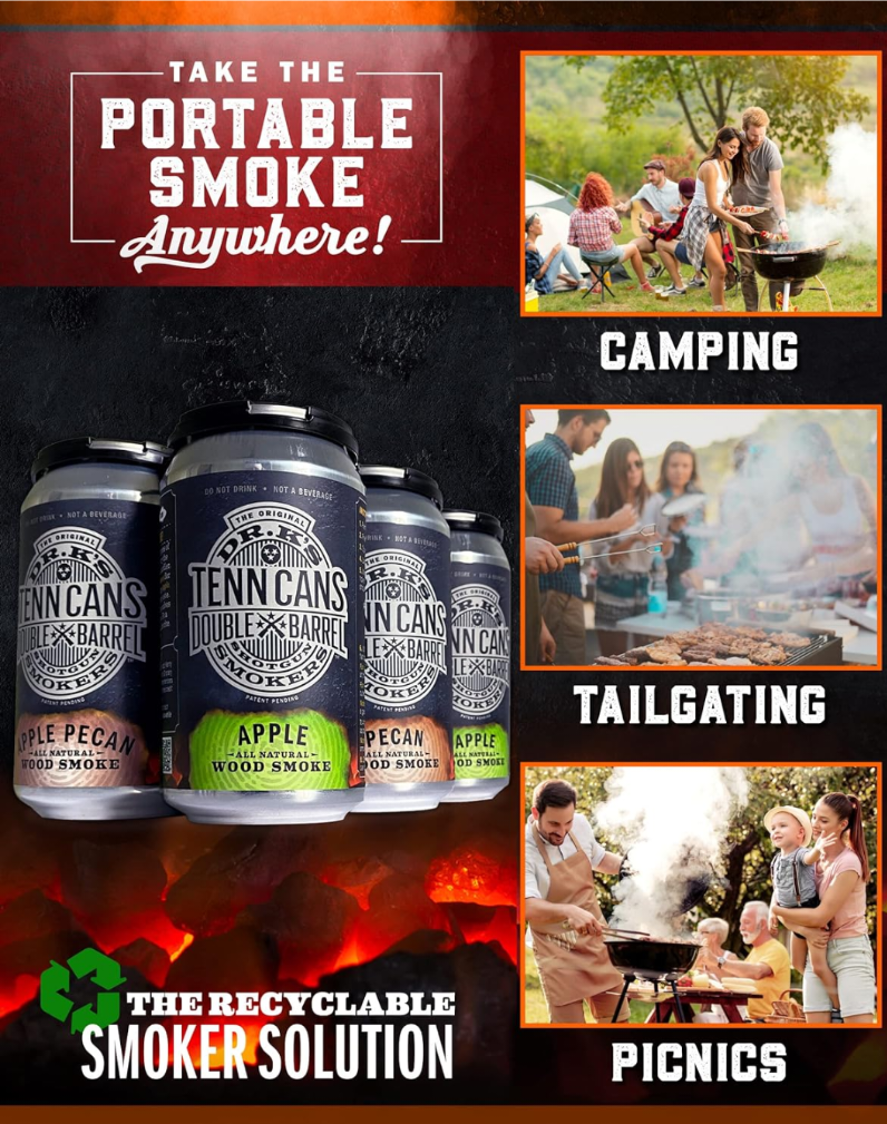 Dr.K’s Tenn Cans All Natural Wood Smoke Apple Variey 6-pack - SlobsRus BBQ