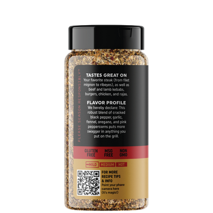 Fire & Smoke Society STEAK KING | Chophouse Blend Seasoning - SlobsRus BBQ