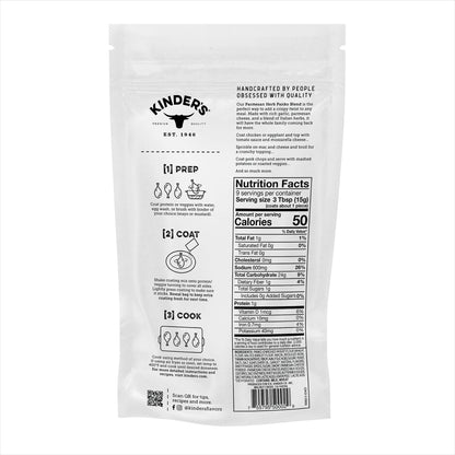 Kinder's Parmesan Herb Seasoned Panko Bread Crumb Coating, 5 oz