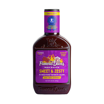 Famous Dave's Sweet & Zesty BBQ Sauce, 20 oz
