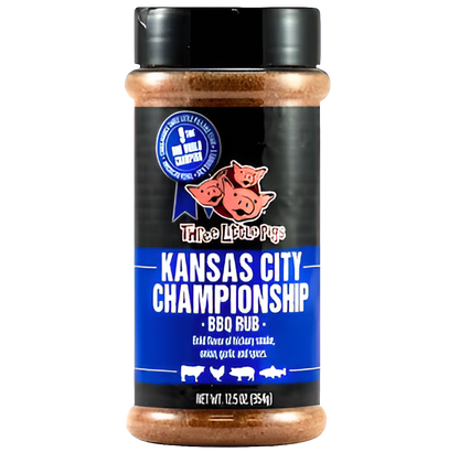 Three Little Pigs Kansas City Bbq Style Seasoning Blend, 12.5oz