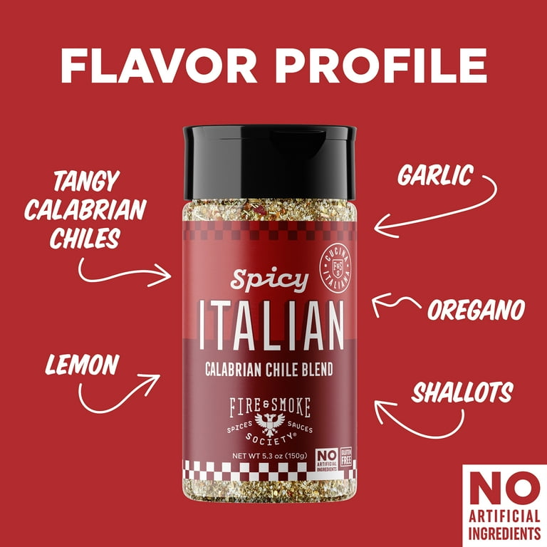 Fire & Smoke Society Spicy Italian Seasoning, 5.3oz