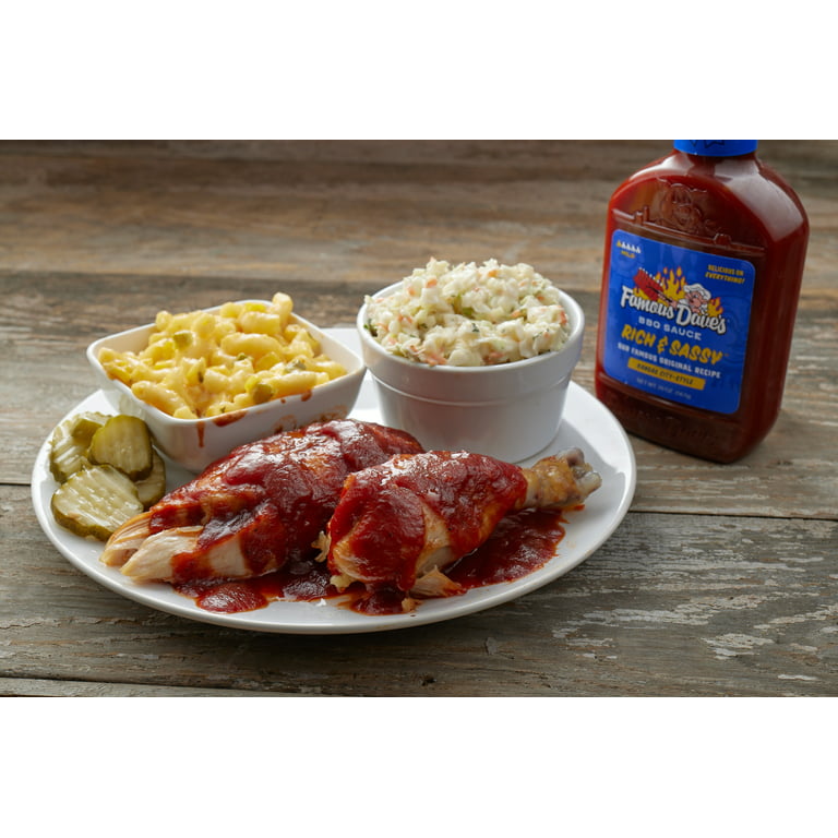 Famous Dave's Mild BBQ Sauce Rich & Sassy Kansas City Style