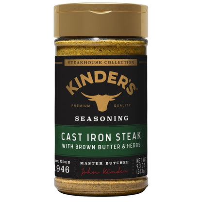 Kinder's Premium Cast Iron Steak Seasoning, 9.3 oz.
