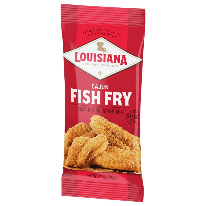 Louisiana Fish Fry Crispy Cajun Fish Fry Seasoned Coating Mix, 10 oz Bag