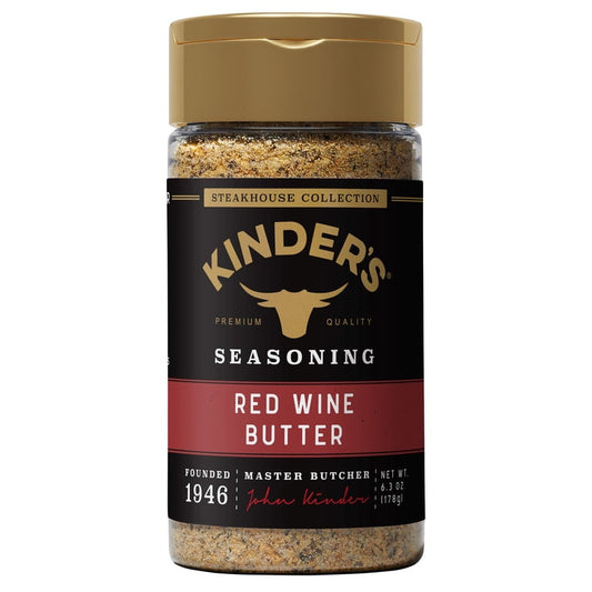Kinder's Red Wine Butter Seasoning Blend with Real Red Wine and Herbs, 6.3 oz