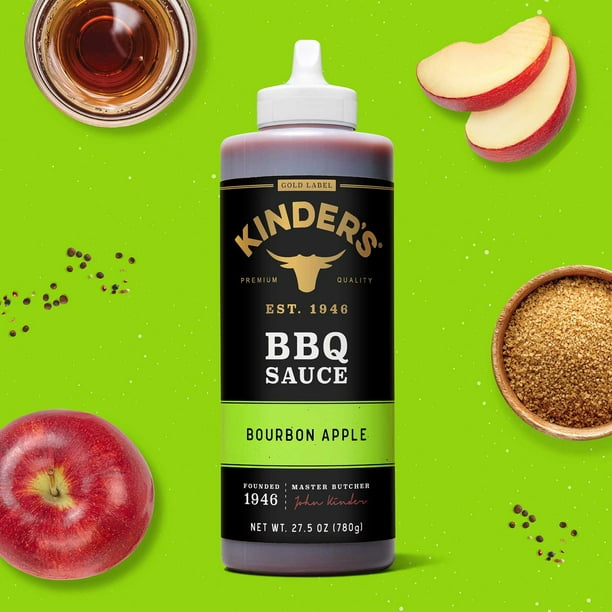 Kinder's Bourbon Apple Gold Label BBQ Sauce, 27.5 oz.