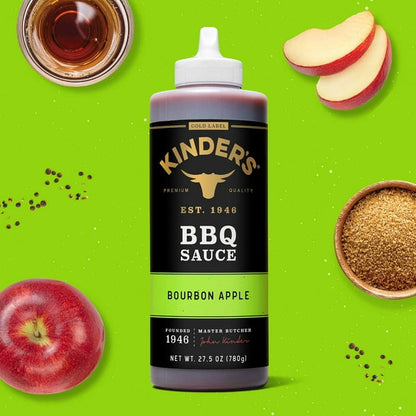 Kinder's Bourbon Apple Gold Label BBQ Sauce, 27.5 oz.