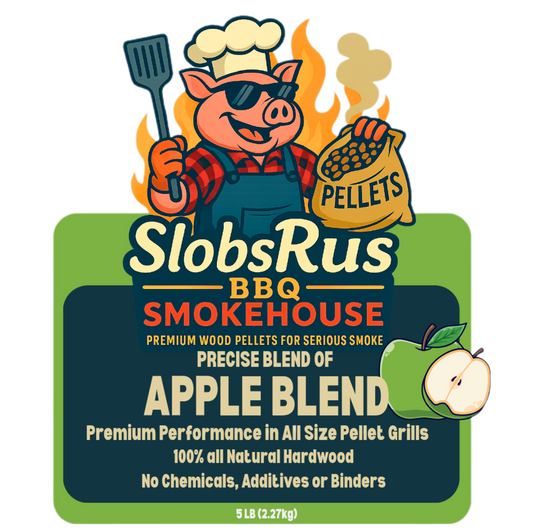SlobsRus BBQ Smokehouse Apple Blend Pellets, 5lbs