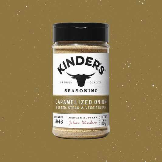Kinder's Caramelized Onion Burger, Veggie and Steak Seasoning, 9.1 oz.