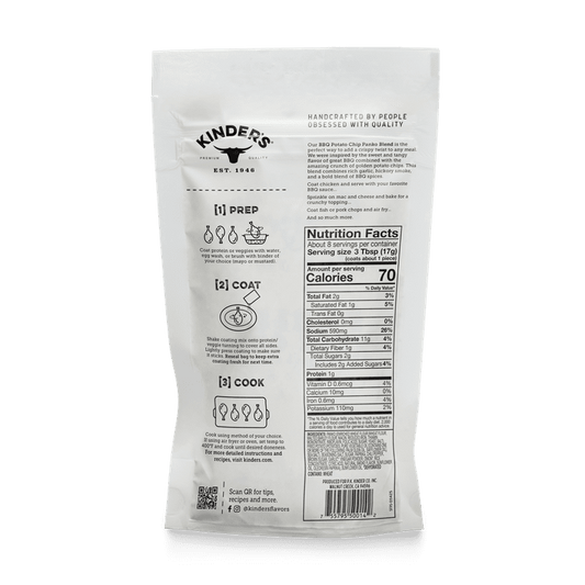 Kinder's BBQ Potato Chip Seasoned Panko Coating, 5 oz