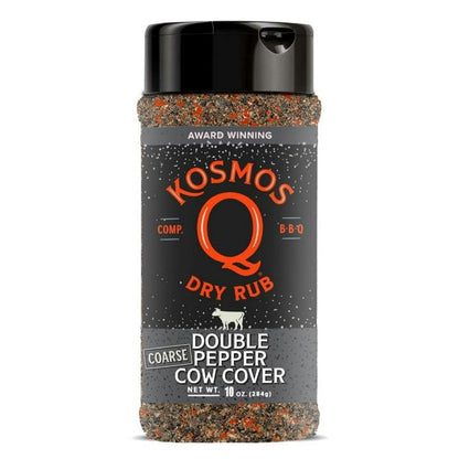 Kosmos Q Double Pepper Cow Cover Seasoning, 10 oz
