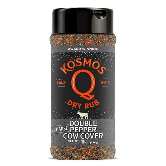Kosmos Q Double Pepper Cow Cover Seasoning, 10 oz