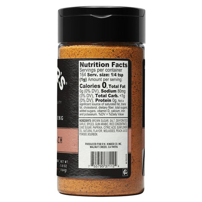 Kinder's Bourbon Peach Rub, 5.8 oz