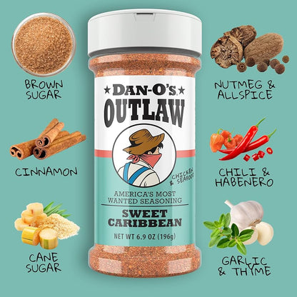 Dan-O's Outlaw Sweet Caribbean Seasoning, 6.9oz