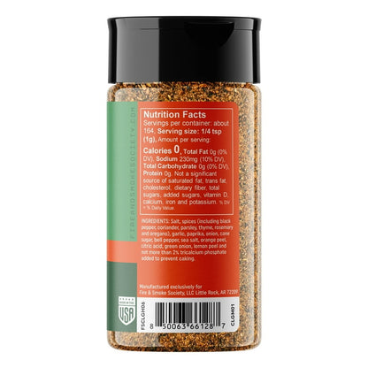 Fire & Smoke Society Chica Licka Garlic and Herb Seasoning, 5.5 Oz
