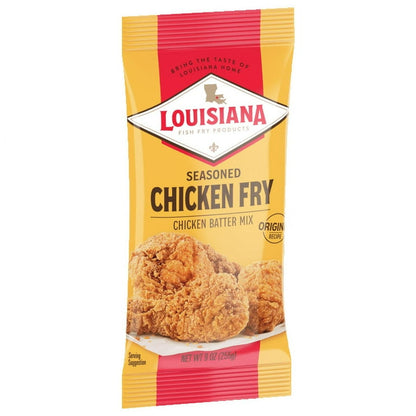 Louisiana Crispy Seasoned Chicken Fry Coating Powder Mix, 9oz