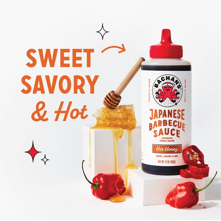 Bachan's Hot Honey Japanese BBQ Sauce, 17oz