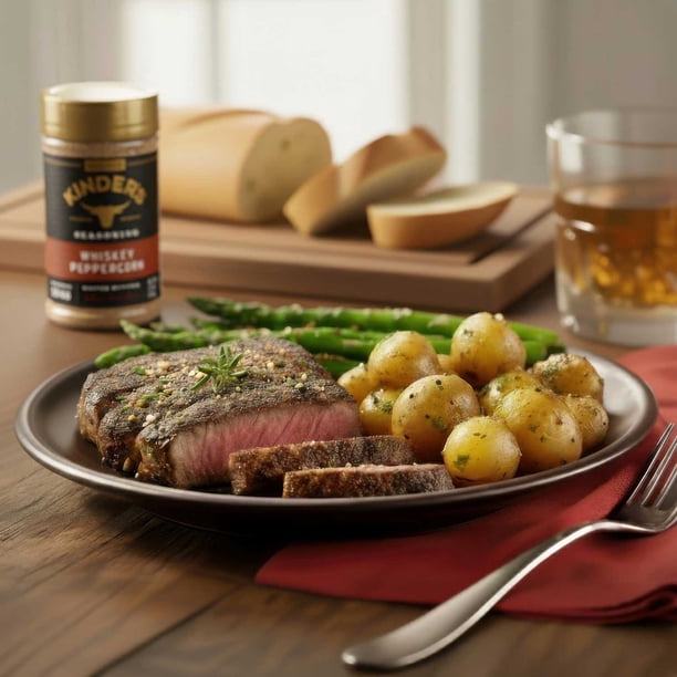 Kinder's Whiskey Peppercorn Seasoning, 9.7 oz