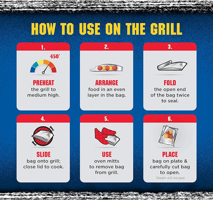 Kingsford Extra Tough Aluminum Grill Bags, 4pk