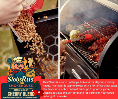 SlobsRus BBQ Smokehouse Cherry Blend Pellets, 5lbs