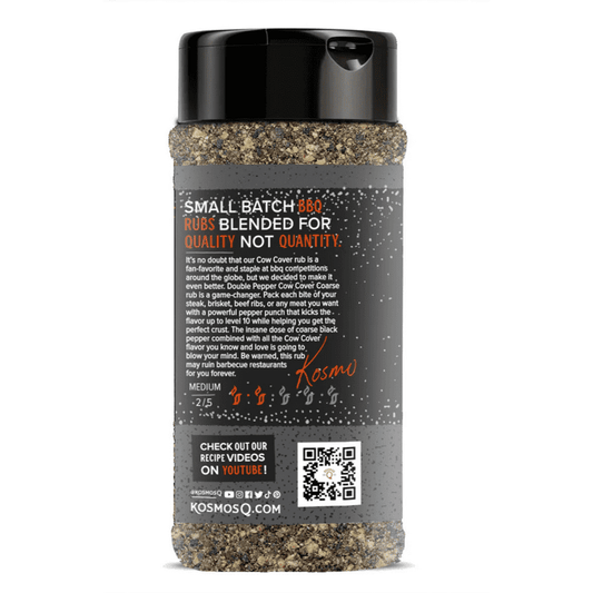 Kosmos Q Double Pepper Cow Cover Seasoning, 10 oz