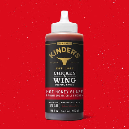Kinder's Gold Label Hot Honey Glaze Dipping Sauce, 16.1 oz