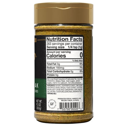 Kinder's Premium Cast Iron Steak Seasoning, 9.3 oz.