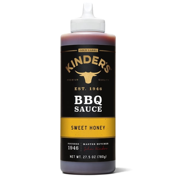 Kinder's Gold Label Sweet Honey BBQ Sauce, 27.5 oz