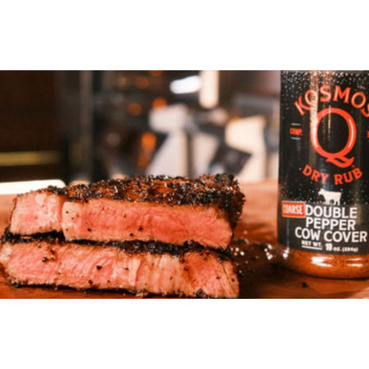 Kosmos Q Double Pepper Cow Cover Seasoning, 10 oz
