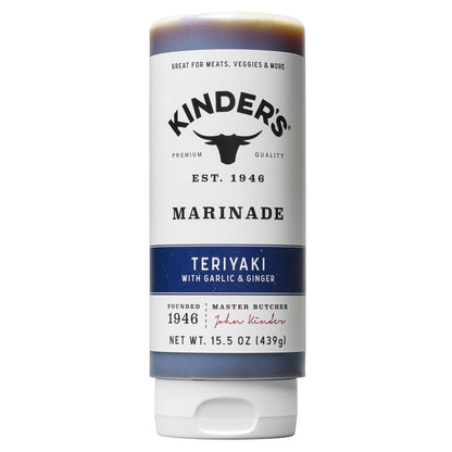 Kinder's Teriyaki Marinade and Sauce with Garlic and Ginger, 15.5 oz