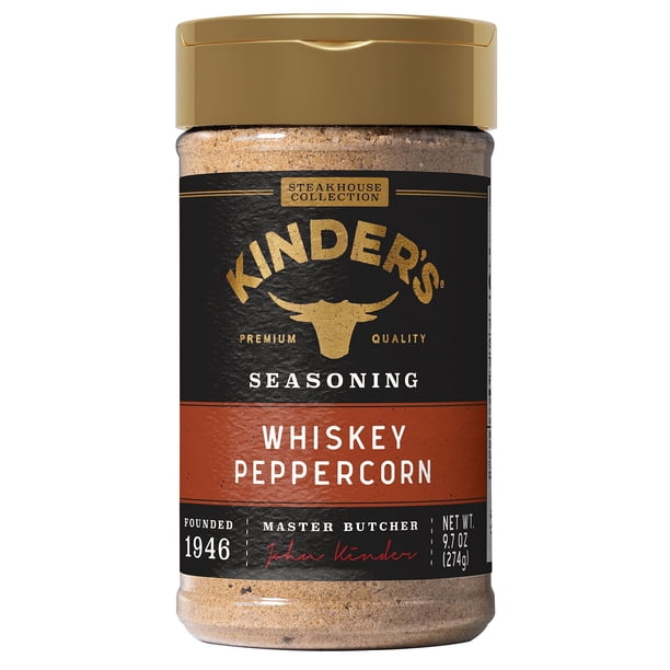 Kinder's Whiskey Peppercorn Seasoning, 9.7 oz