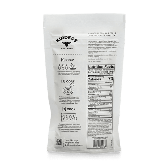Kinder's Crunchy Pretzel Seasoned Panko Coating, 5 oz