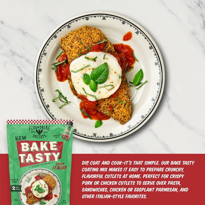 Fire & Smoke Society Bake Tasty Italian Seasoned Coating Mix, 5.3oz