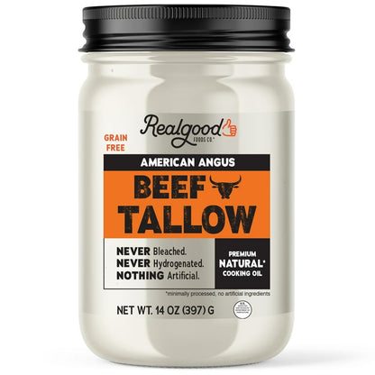 Real Good Foods Co. American Angus Beef Tallow Oil, 14oz