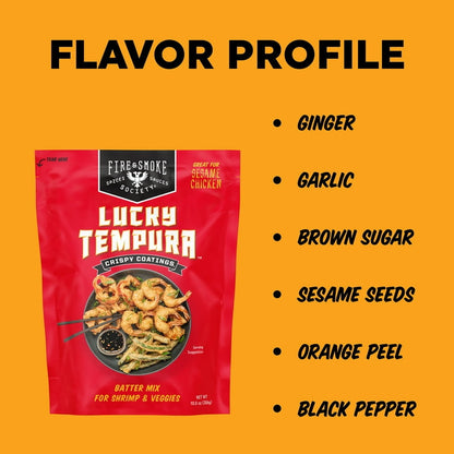 Fire & Smoke Society Lucky Tempura Batter Coating Mix, 10.8oz