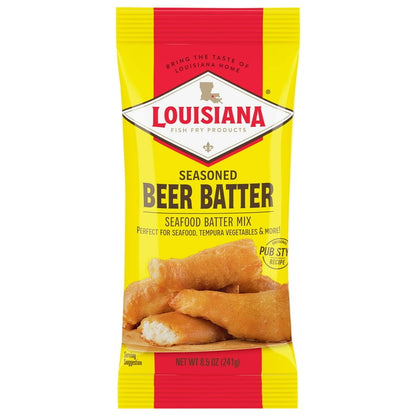 Louisiana Beer Batter Crispy Seafood Coating Mix, 8.5oz