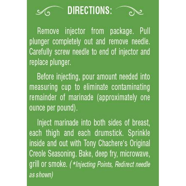 Tony Chachere's Creole Style Butter Injectables, 17 fl oz