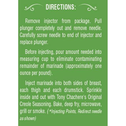 Tony Chachere's Creole Style Butter Injectables, 17 fl oz