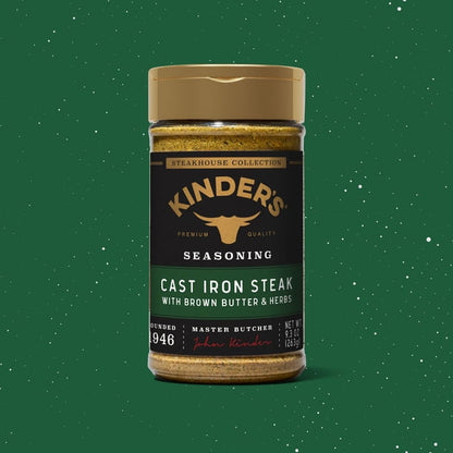 Kinder's Premium Cast Iron Steak Seasoning, 9.3 oz.