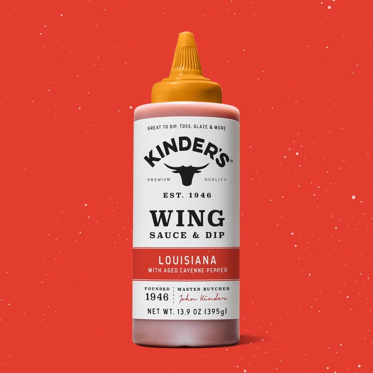 Kinder's Louisiana Heat Wing Sauce, 13.9oz