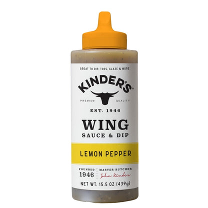 Kinder's Lemon Pepper Wing Sauce, 15.5oz
