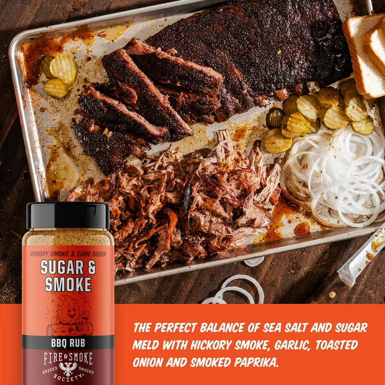 Fire & Smoke Society Sugar and Smoke BBQ Seasoning, 9.9 oz