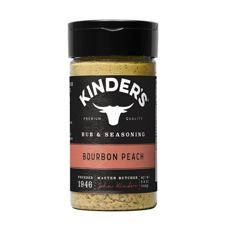Kinder's Bourbon Peach Rub, 5.8 oz