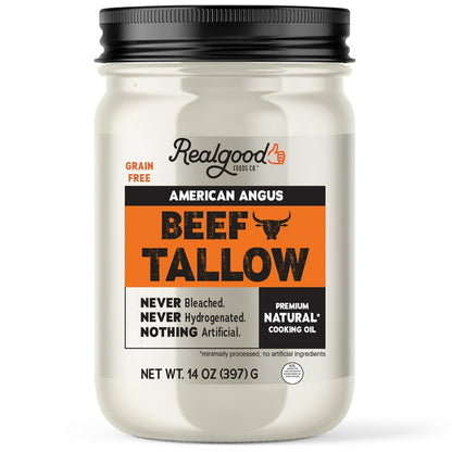 Real Good Foods Co. American Angus Beef Tallow Oil, 14oz