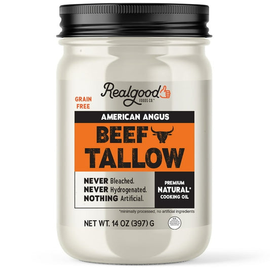 Real Good Foods Co. American Angus Beef Tallow Oil, 14oz