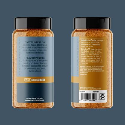 Fire & Smoke Society BBQ Butter Seasoning, 9.5 oz