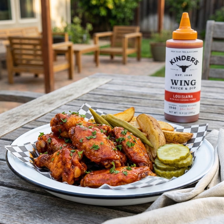 Kinder's Louisiana Heat Wing Sauce, 13.9oz