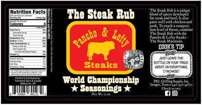 Pancho and Lefty The Steak Rub Seasoning All Purpose, 11oz