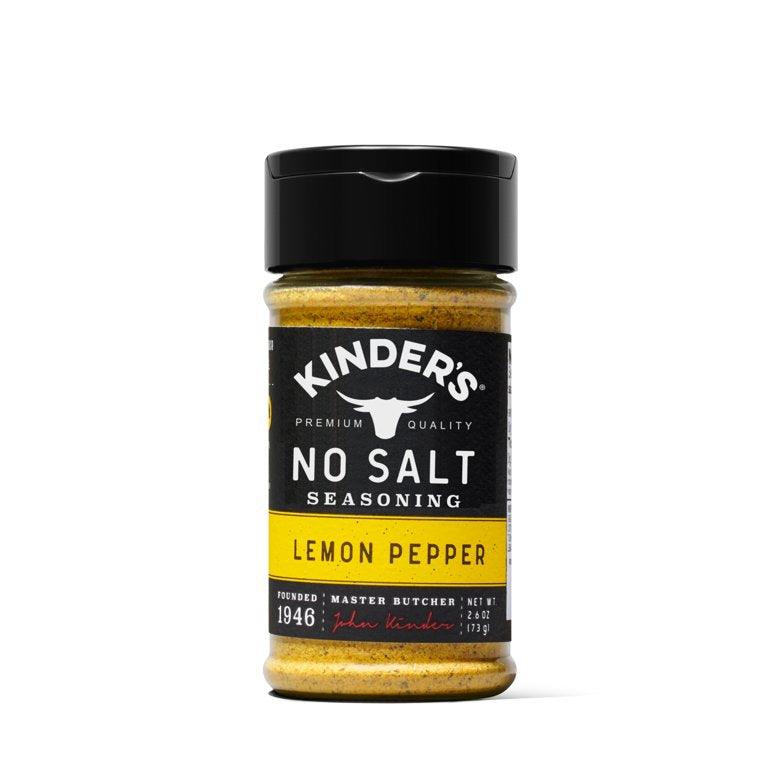 Kinder's No Salt Lemon Pepper Seasoning, 3.5oz – SlobsRus BBQ